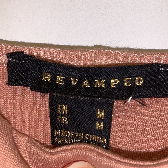 Pink Nude Bodycon Dress - Picture 2 of 2